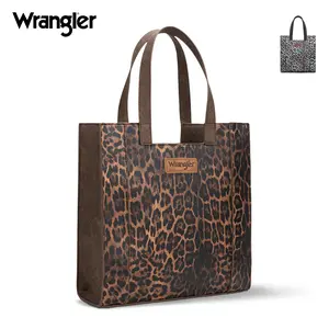 Wrangler [Live] Leopard Handbag Western Purse Multi Pockets Single Shoulder Commuter Bag