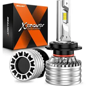 2001 BMW 540i H7 110W 6500K White IP68 LED Headlight Bulbs 2PCS SEALIGHT X4i