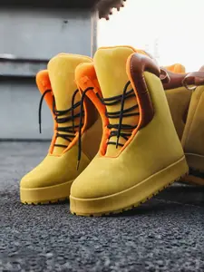 Men's All-Black Fleece-Lined High-Top Casual Boots, Minimalist Warm Style, Fleece Lining + Lace Adjustment + Non-Slip Platform Sole, All-Black Versatile, Warm & Comfortable , Ideal for Winter Daily Outfits & Leisure Outings, Walking Shoes