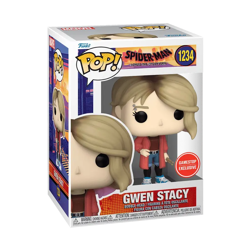 Funko Pop! Spider-Man - Gwen Stacy #1234 Exclusive (Sticker may vary) Collectible Pop Vinyl Figure