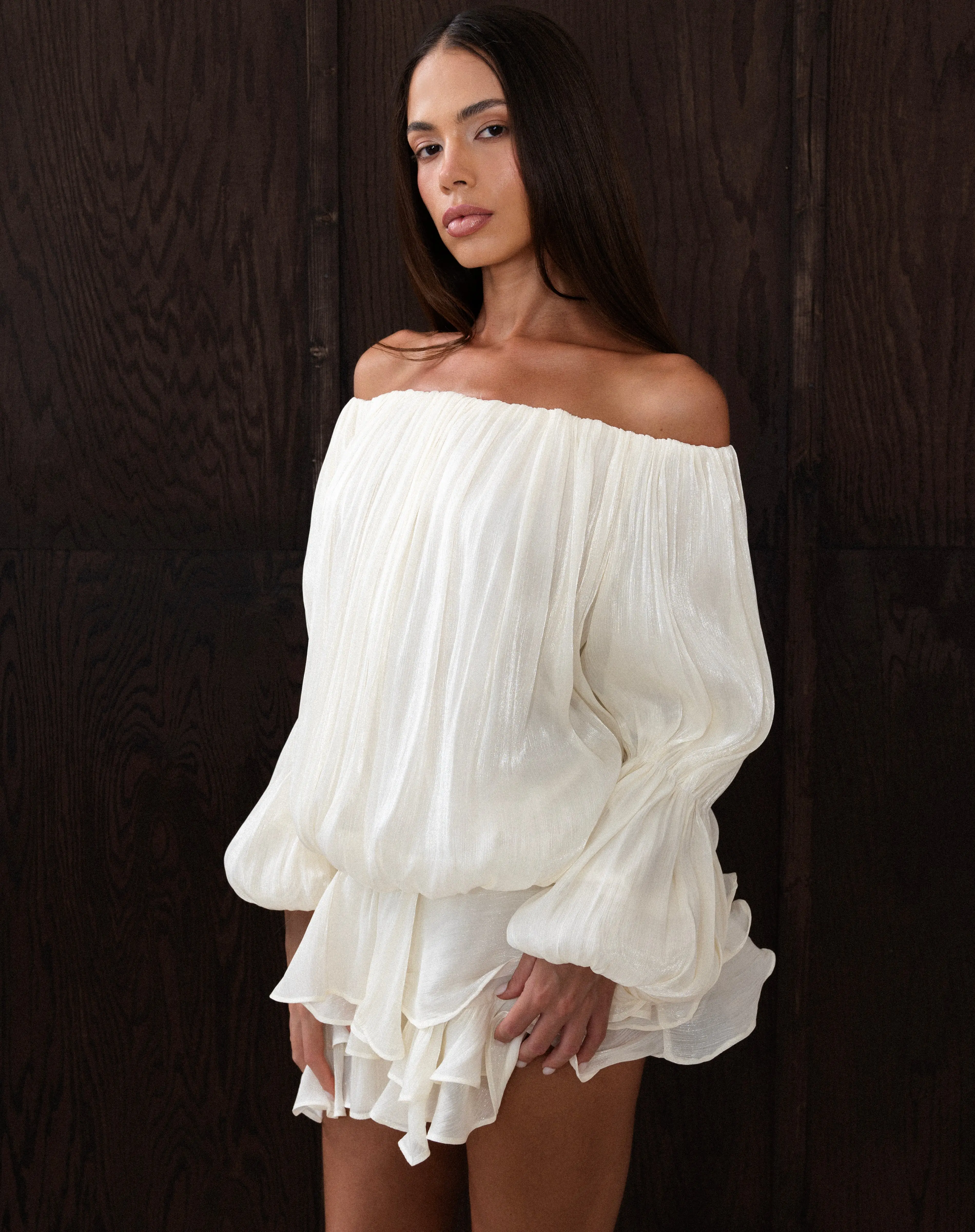 Elora Dress, White