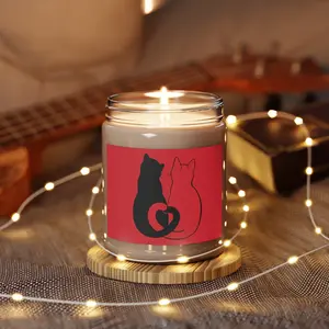 Scented Valentine's Cat Candle