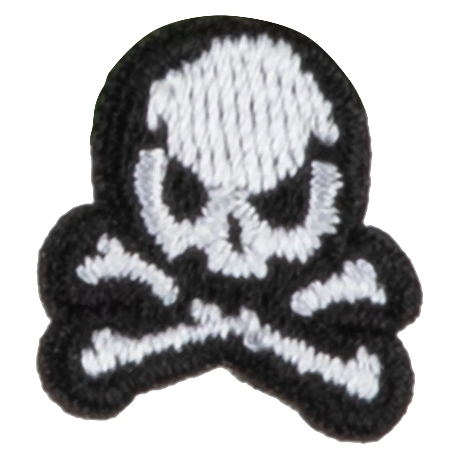 Extra Small Skull Halloween Embroidered Iron On Patch