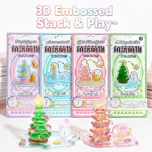 3D Embossed Cute Stackable  Stickers Set, Mini Decor Ornaments, Star Wish Tree DIY Craft Stickers for Scrapbooking Journaling