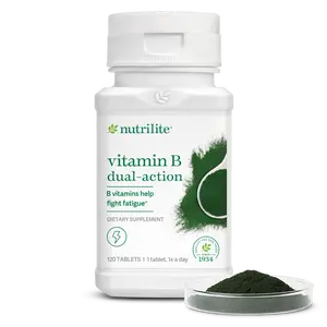 Nutrilite Vitamin B Complex Dual-Release 120 Tablets Daily Wellness Supplement with Time-Release B Vitamins & Spirulina for Energy & Nervous System Support Healthcare Fitness - Edible, Dietary