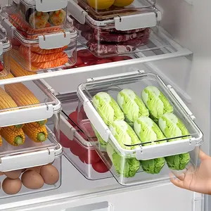 Refrigerator Food Storage Box, Home Kitchen Organizer Container, Durable Material Design, Multifunctional Use for Freshness Preservation