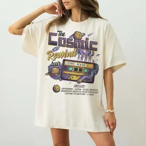 Retro Guardians Of The Galaxy Cosmic Rewind Tour Shirt, Epcot Trip Matching Shirt, Cosmic Rewind Set List Tee