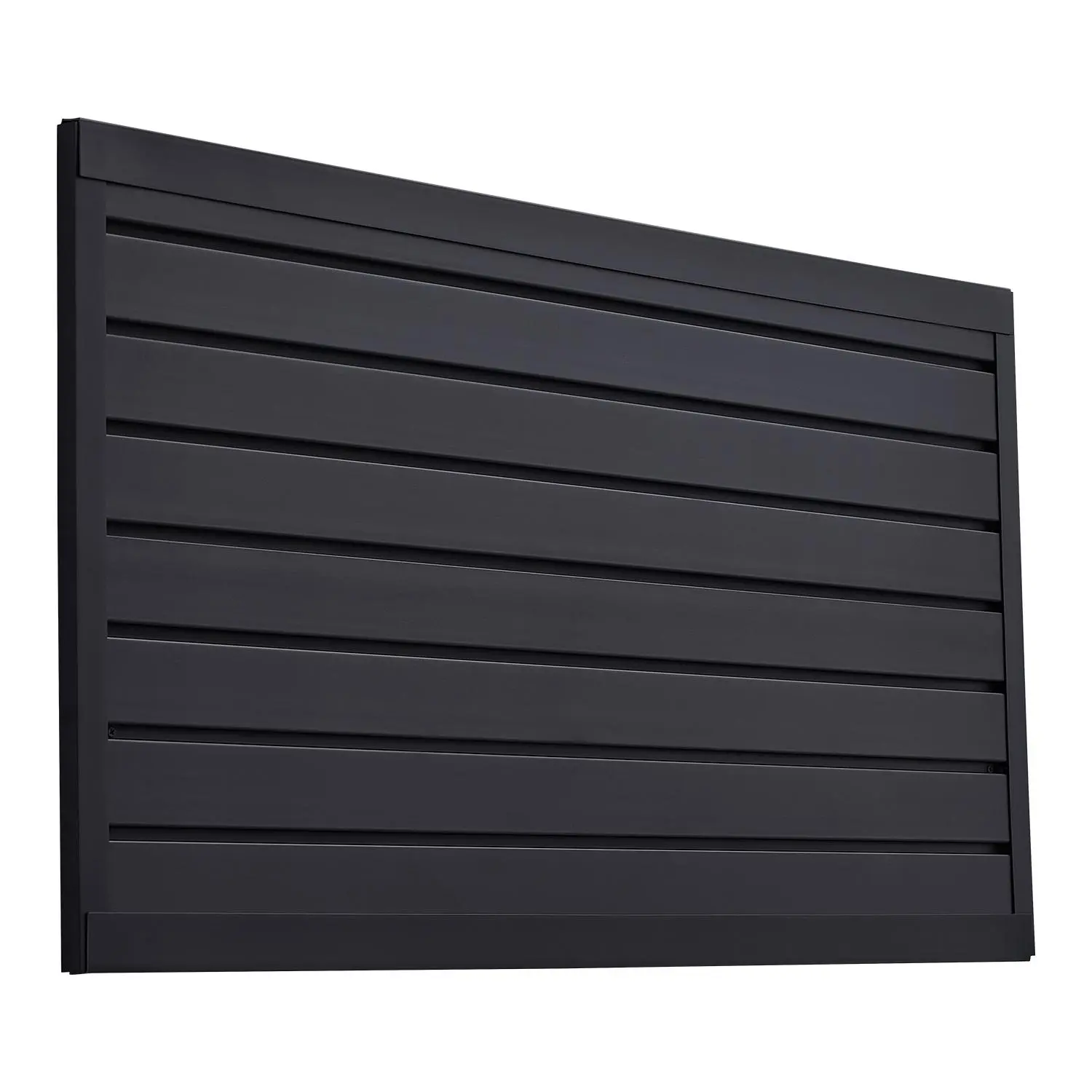 【summerfinds】VEVOR 3D PVC Slat Wall Panel, 2x4 ft Modular Black Slatwall for Garage, Workshop, Fireproof Easy-Install Adjustable Panel with Coupling Structure, DIY Cutting for Storage & Display, High Load-Bearing, 3D Wall Panels