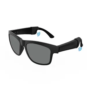 Smart Glasses, Smart Glasses Bluetooth Audio Sunglasses with Built-in Mic & Speakers, HD Voice Calls and HiFi Music Quality, Hands-Free Calling, Color-Changing Lens, Suitable for Riding, Driving, and Travel, Unisex, UV Protection Wearable