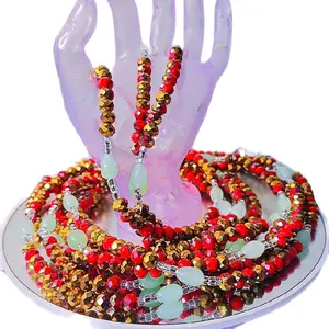 African waist beads 50 inches one strand for $9four strand for $30