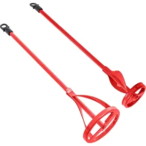 Mixer Attachment (Set of 2) - 15.5" & 14" Drill Paddle Mixer with 3/8" & 5/16" Hex Shafts for Mixing 1 to 5 Gallons of , Epoxy , Concrete, Drywall Mud, Mortar &