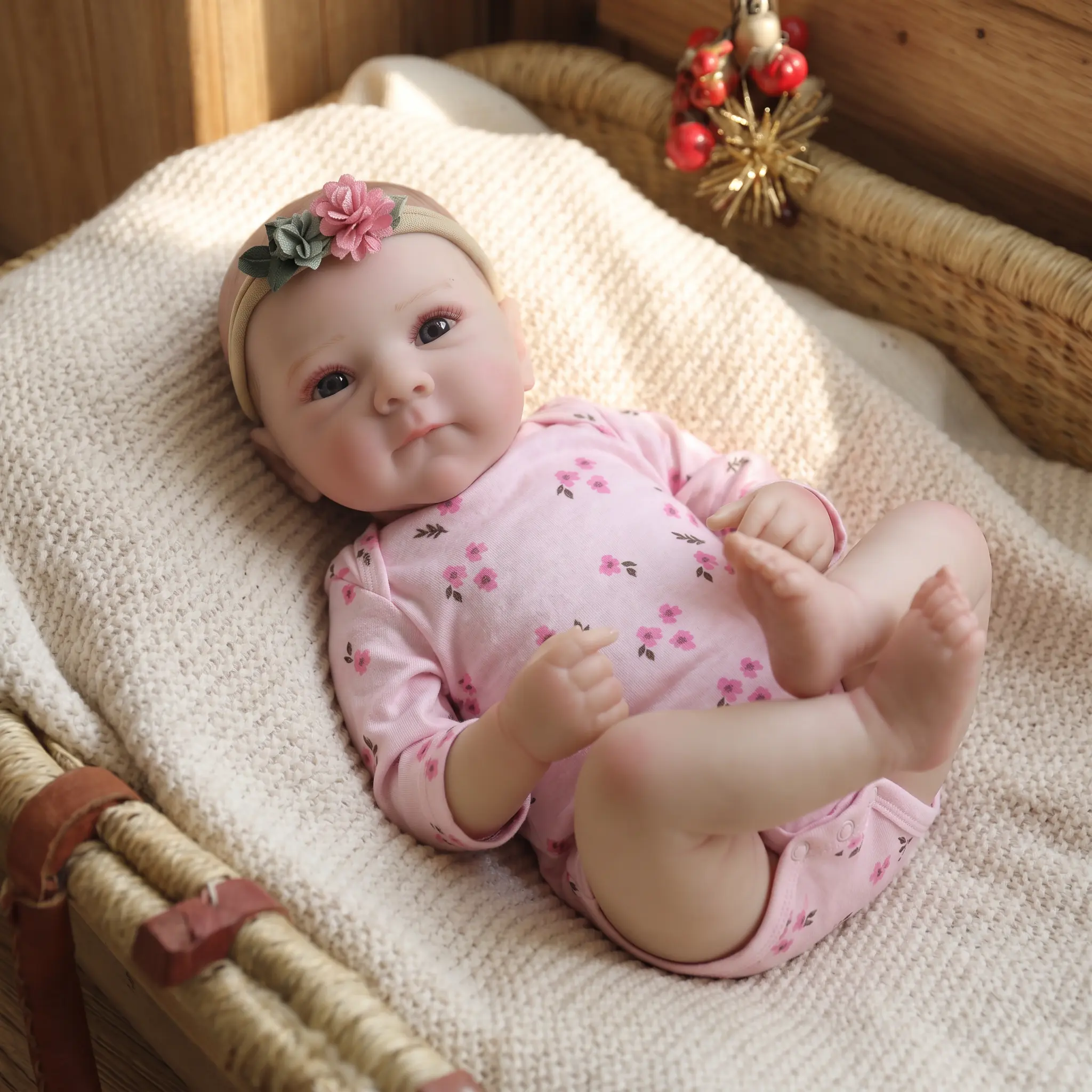 Lifelike Reborn Baby Dolls 20 Inch Full vinyl body Real Life Baby Dolls gifts for Mother's Day Valentine's Day Children's Day & Christmas