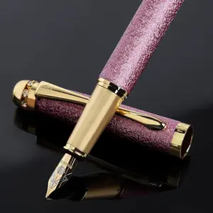 fountain pen-Multiple color styles with rhinestone, inlay and frosted finish,Cute pens,Luxury pen,Office pens, pen set,Includes 10 Ink Cartridges and Ink Refill Converter()