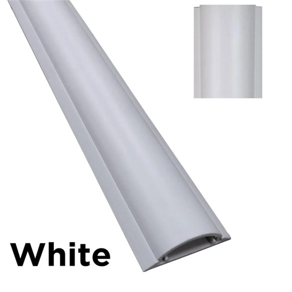 Electriduct CSX-2-31-WT 31 in. Cable Shield PVC Plastic Cord Cover, White