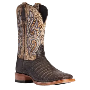Ariat® Men's Relentless Denton Chocolate Caiman Belly Boots 10035922