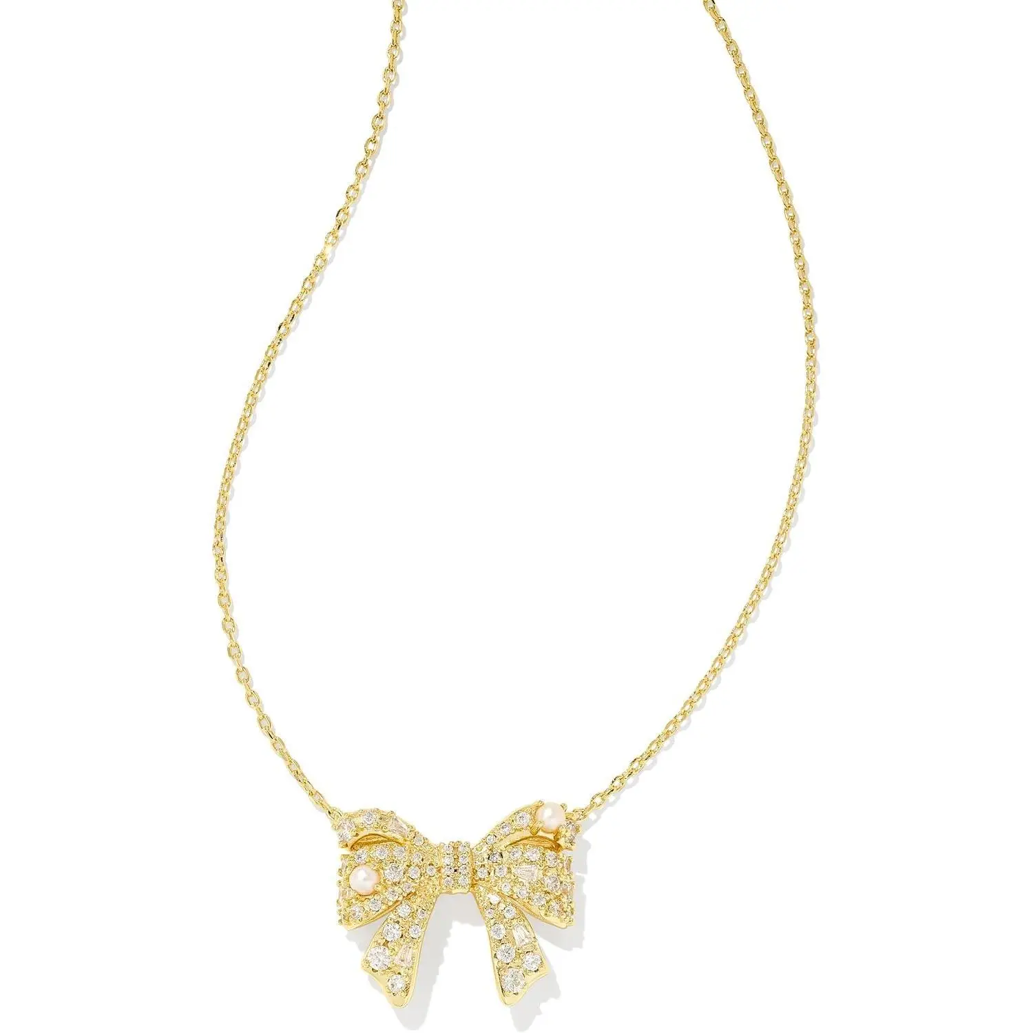 Kendra Scott Krista Bow Short Pendant Necklace, Fashion Jewelry for Women