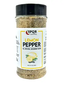 Lemon Pepper Seasoning XL 11 Ounce Jar No Citric Acid or Artificial Coloring by SPQR Seasonings