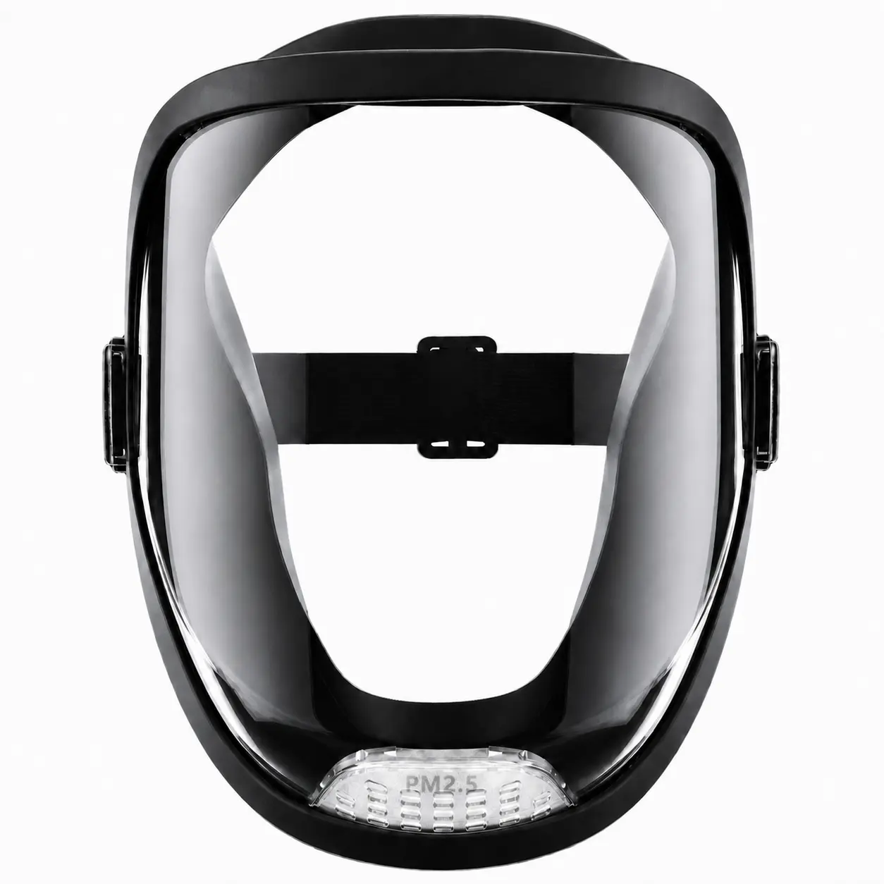 Adjustable Clear Full Face Cover – Transparent Wide-View Visor Mask for Lawn Mowing, Weed Trimming, Spray Painting, Machine Polishing, Welding, Gas Protection, Yard Work, Kitchen & Outdoor Use