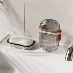 Portable Travel Soap Dish Storage Box - Compact and Lightweight Transparent Travel Box, Travel | Fashionable Storage Box