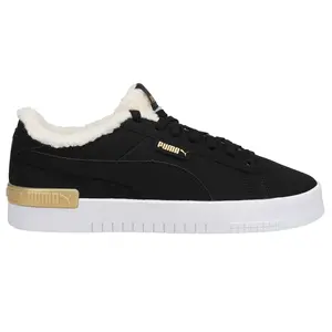PUMA Womens Jada Teddy Lace Up Sneakers Shoes Casual - Black
