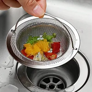 Kitchen Sink Filter Set, Rust-Resistant Mesh Screen, Stainless Steel Material, Easy Clog Prevention, Excellent Drain Performance, Home Essential
