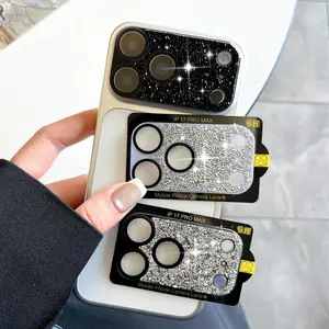 Luxury 3D Full Cover Rhinestone Suitable For IPhone 17 Pro Max lens Film IPhone 17 Pro Camera Protector 17pro 17promax