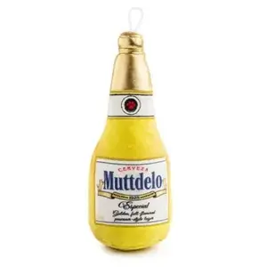 Haute Diggity Dog Muttdelo Beer Bottle Dog Toy
