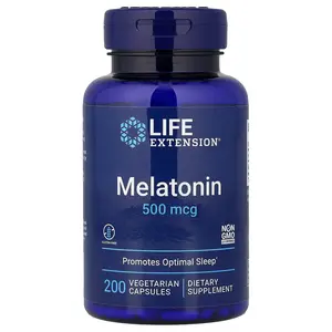 Life Extension Melatonin, 500 mcg, 200 Vegetarian Capsules