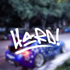 HARD! REAR BANNER DECAL