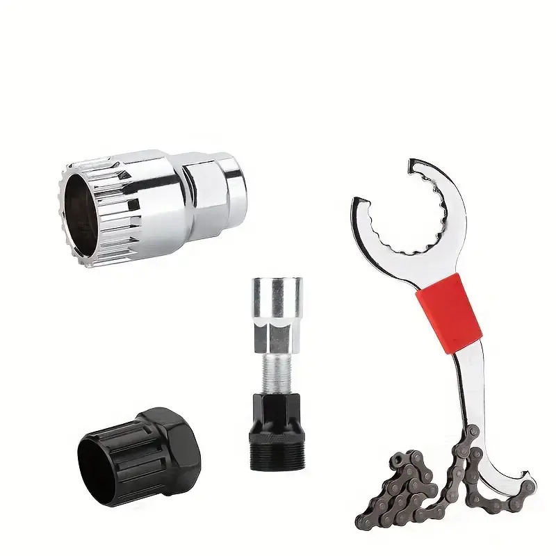 Bike Tools & Equipment for Adult Cyclists, Complete Maintenance Kit with Chain Whip, Cassette Lockring Tool & Bottom Bracket Wrench for Convenient Home Use, Adults, Bicycle Maintenance Kit, Cycling Gear, Complete Bicycle Maintenance Kit