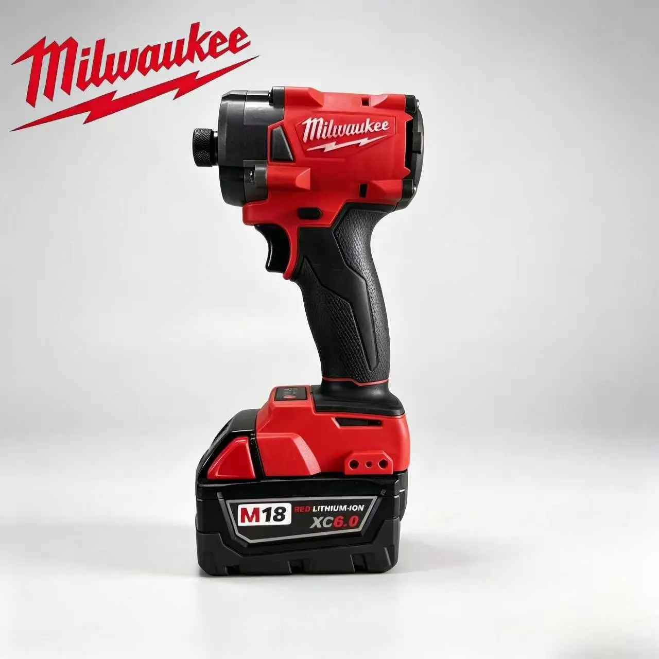 Milwaukee M18 FUEL SURGE Hydraulic Impact Driver, for fastening and assembly work on wood, metal, and drywall, compact body, variable speed control, built-in LED work light, ergonomic non-slip handle