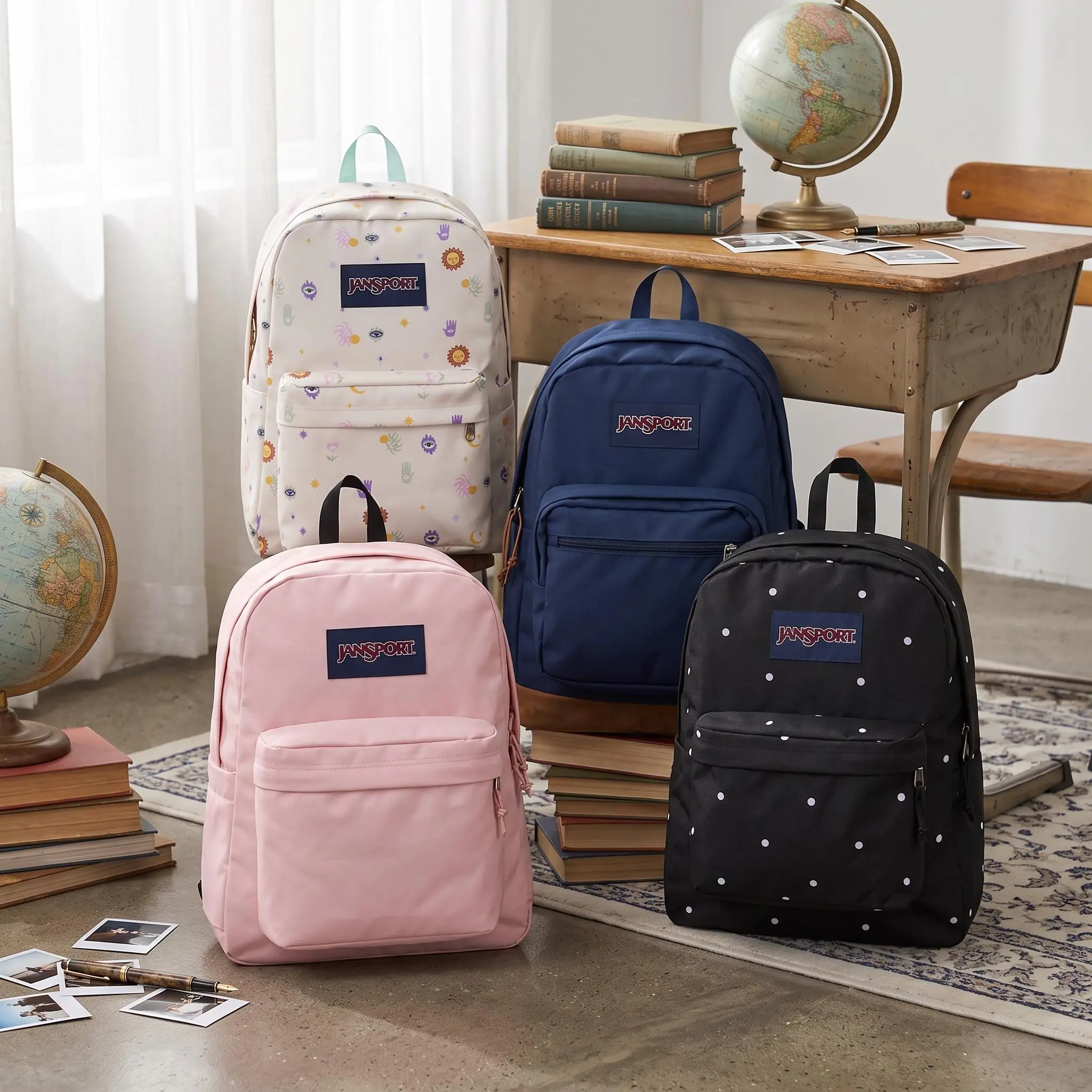 JanSport Classic Backpack Large Capacity Student Schoolbag Casual Travel Rucksack Fashion Daypack for Teen Girls Boys