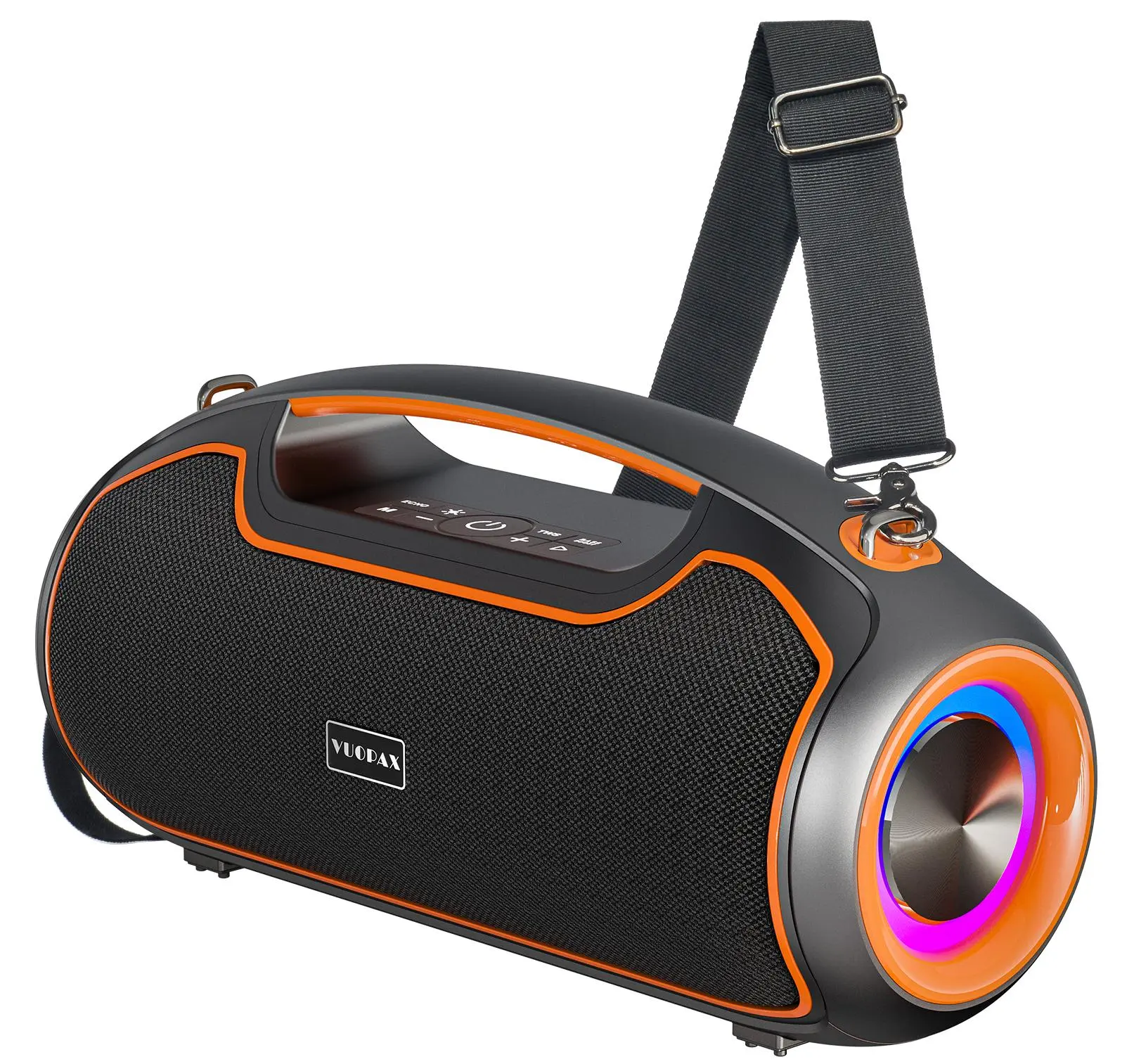 Portable Bluetooth Speaker, 200W Peak Sound Deep Bass IP65 Waterproof Outdoor Device with 2 Subwoofers, Tweeter, DSP Bass Boost, Fast Charging, TWS, TF, USB, AUX, 24H Playtime Audio (Bluetooth Portable Speaker), Speaker Bluetooth Portable