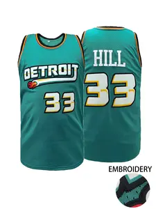 Men's Basketball Jersey,Number 33 Embroidered Quick Dry Lightweight Jersey Sports Wear,Jersey Shirts,Casual Loose Fit Outdoor Athletic Shirt for All Seasons,Stylish Jersey