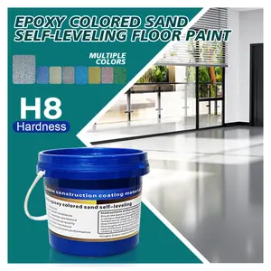 Epoxy Color Sand Coating for Garage Basement & Concrete Floors High Gloss Waterproof Durable