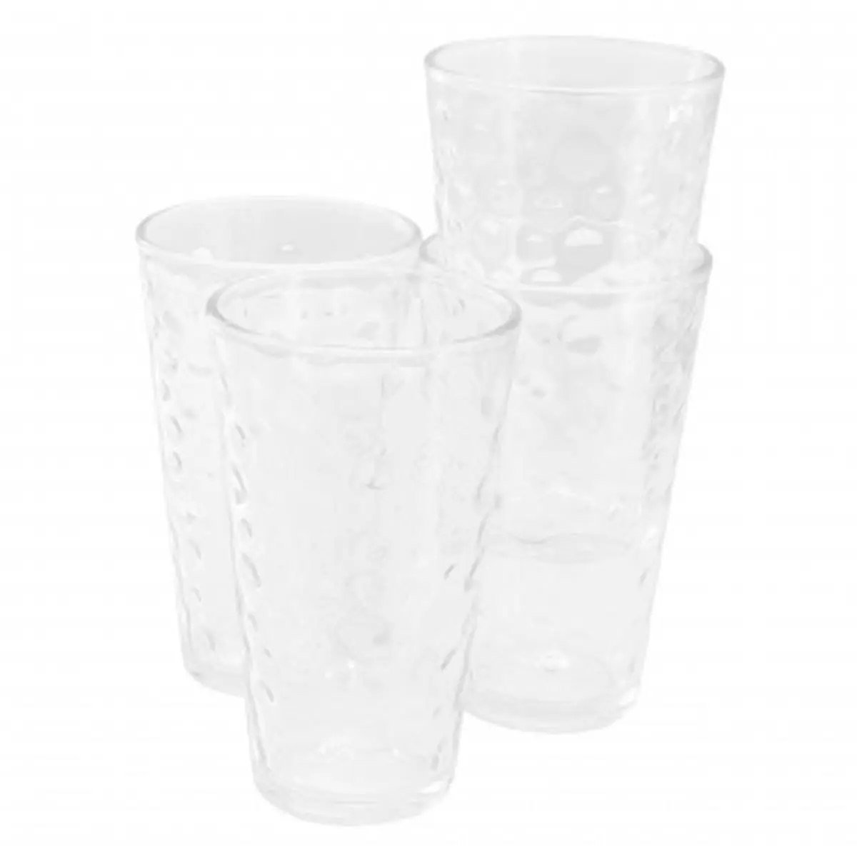 Gibson Home 141405.04 16 oz Bubble Glass Tumbler Set - 4 Piece