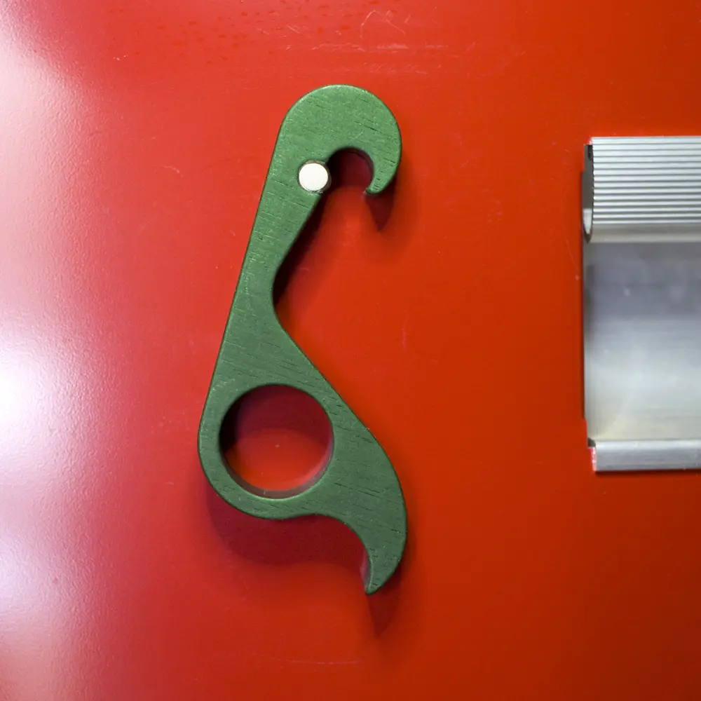 GrabOpener in Classic Satin Finish Ergonomic One-handed Bottle Opener in Aluminium