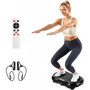 VEVOR Vibration Plate Exercise Machine, Whole Body Shaker for Lymphatic Drainage and Weight Loss, Home Workout Gym Fitness Equipment with 2 Resistance Bands, Vibrating Platform for Women MenVEVOR Super Brand Day