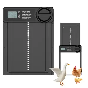 Automatic Chicken Coop Door Opener, Intelligent Electric Hen House Door Opener with Timer, Chicken Coop Accessories for Farm Animal
