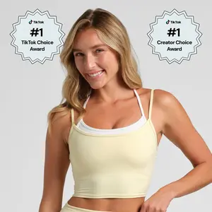 Comfrt | ComfrtCore Double Layer Crop Tank | Double Layered Cropped Tank Top