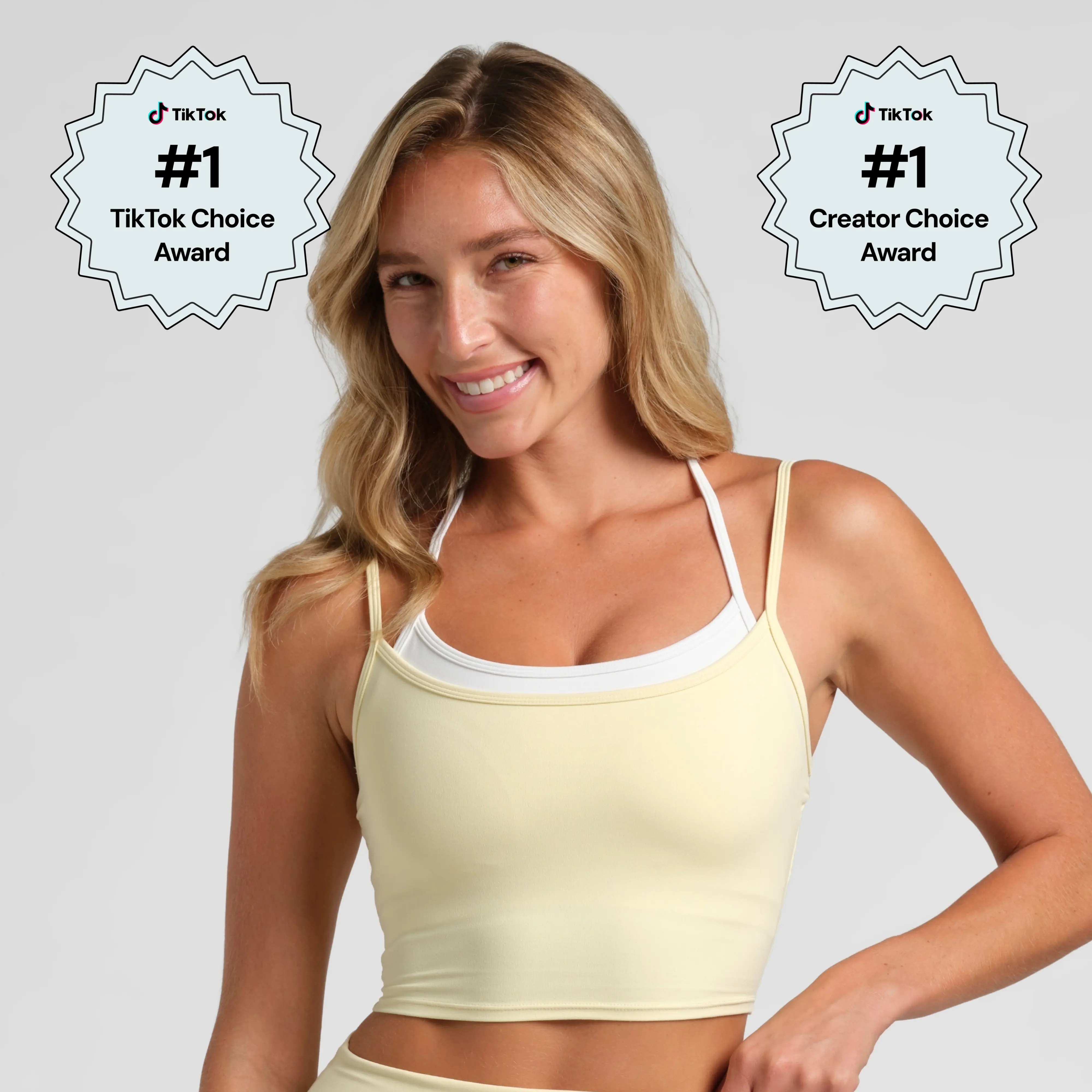 Comfrt | ComfrtCore Double Layer Crop Tank | Double Layered Cropped Tank Top