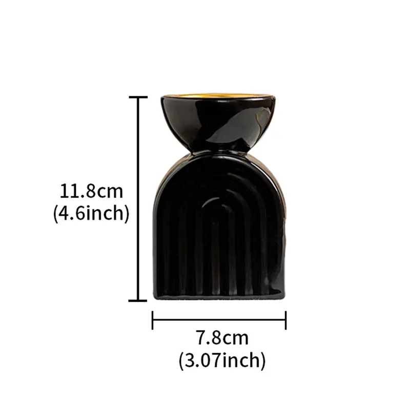 Arch shaped incense burner   black