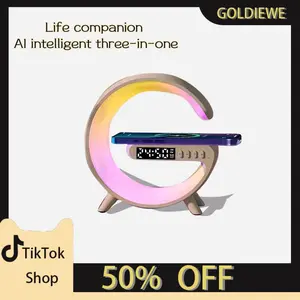 Wireless Charger Lamp,Portable Speaker, Light, Color Changing Lamp, Atmosphere Lights, Rechargeable Bluetooth Speakers, Mood Lighting/Gifts Audio Charging Phone