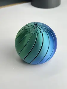 3D Printed Slime Deformation Ball Portable Relax Stress Relief Decompression Squeeze Creative Puzzle Decor Gift Craft, Retro Style Alloy Material, All Seasons