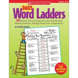 Daily Word Ladders: Grades 4-6: 100 Reproducible Word Study Lessons That Help Kids Boost Reading, Vocabulary, Spelling & Phonics Skills--Independently! Paperback – October 1, 2005