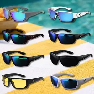 New COSTA Polarized Black Shades (Full Box), Lightweight Sport Sunglasses for Men Outdoor Use, Eyewear for Men