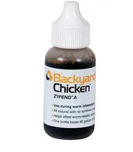 2PACK Backyard Chicken Zyfend A Poultry 30 ml Parasite Remedy Treats 90 Gallons