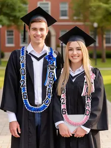 Graduation Leis 2026 Ribbon Leis for Graduation Event, Class of 2026 Graduate Necklace Distinctive Design for High School College Graduation Gift for her, Class Year, Graduation Theme
