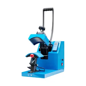 Hat Press Machine, Professional Hat Heat Press for Caps, 3.2"x5.5" PTFE-Coated Plate, LCD Display, 570°F Max Temp, Memory Mode