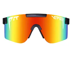 PIT VIPER The Exec Original Cycling Sunglasses with Reflective Lenses and Black Frame